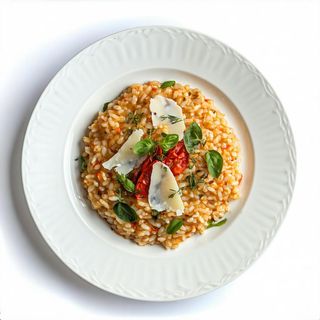 39. Risotto con trevisana barolo e scamorza
