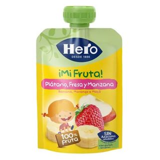 Preparado De Plátano Y Fresa Hero Bolsita De 100 Gr.