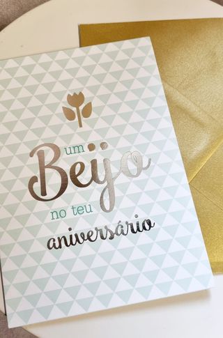 Postal Aniversário grande