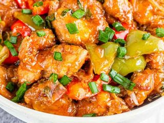 Pollo Con Salsa Agridulce 