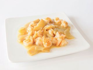 605a Gamberi con patate al curry