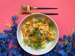 Теплий салат з рибою та морепродуктами 280 г