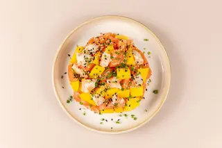 Tártaro de Salmão e Camarão