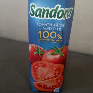 Сік Сандора Томатний 1л