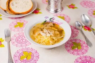 Лапша домашняя с курицей