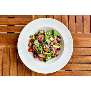 Marinated Mushroom & Zucchini Salad