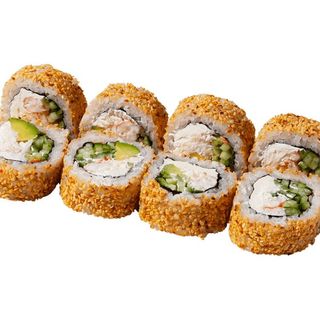 Kalifornia w sezamie z krewetką