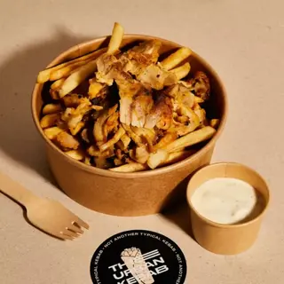 PLATO Kebab de Pollo con patatas