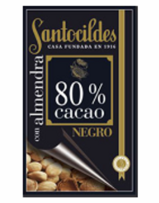 Chocolate 80% Negro con Almendras