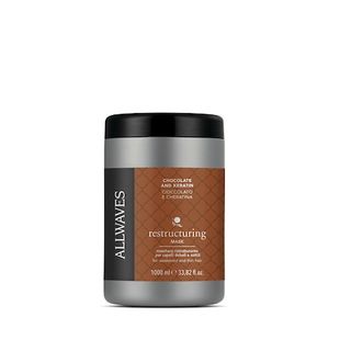 Masca Allwaves cu ciocolata si keratina pentru par subtire si degradat 1000ml