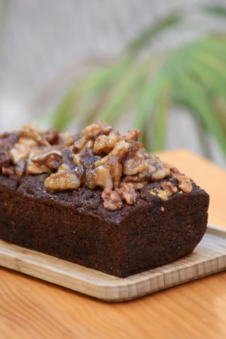 Pan De Plátano Casero con crema de cacahuete