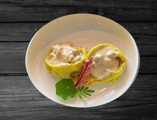 Млин з куркою та креветкою