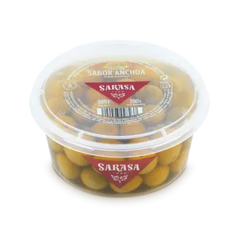 Aceitunas De Siempre Verdes Sabor Anchoa Peso Estimado 200Gr.