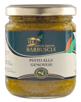 PESTO ALLA GENOVESE A HUILE D'OLIVE 190 Gr BARBUSCIA