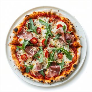 Pizza Crudo Rucola mare