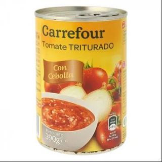 Tomate Triturado con Cebolla Carrefour 390 Gr.