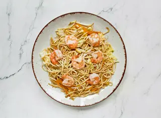 Wok De Zamburiñas Y Gambones