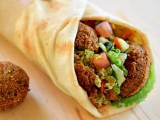 Menu Shawarma With Falafel Vegetarian