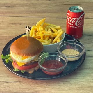 Smash Ovo Menu Batata fritas com coca-cola lata33cl