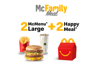 2 McMenu Large + 2 Happy Meal