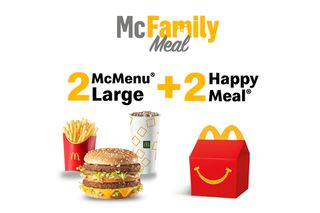2 McMenu Large + 2 Happy Meal