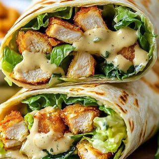 Wrap De Pollo Crujiente Marinado