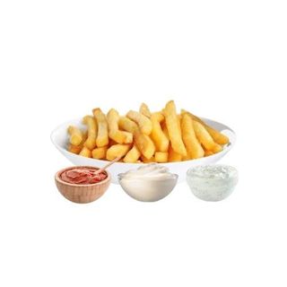 Patatas tres salsas (ración)