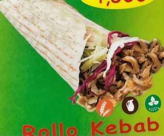 Menú rollo solo carne