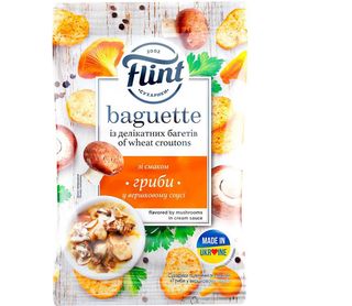 Флінт Багет зі смаком грибів в вершковому соусі 60г