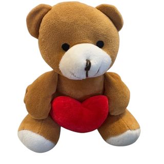 Osito con corazones rojo