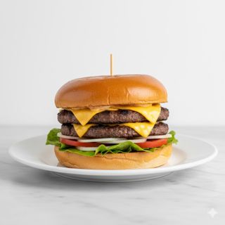 Hamburguesa de doble carne mixto
