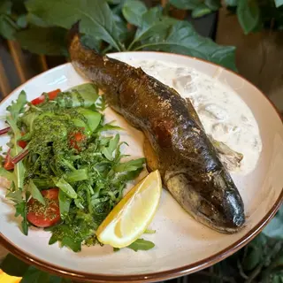 Форель із білими грибами (320г/100г)