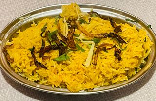 Fish tikka biryani
