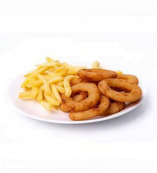 Menú aros de cebolla (6 unidades)