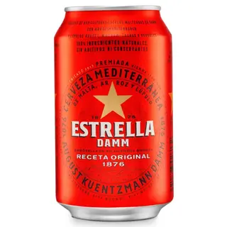 Cerveza Estrella Damm 330ml.