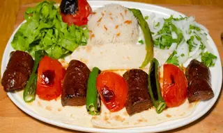 Sucuk on skewers
