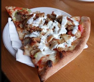 Pizza kebab al trancio