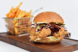 Fried Crispy Chicken Burger