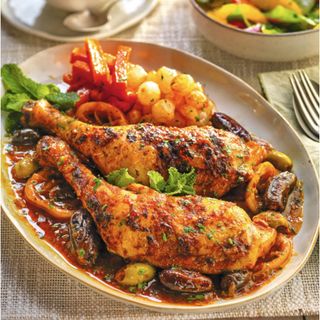 Pollo al horno estilo Marroquí