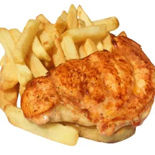 Pechuga Con Papás Fritas