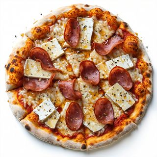 Pizza Queso De Cabra Con Sobrasada Y Miel