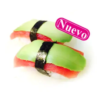 N12-Nigiri Sushi De Atún Con Aguacate (2 Pzs.)