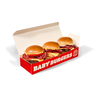 Baby Burgers Bacon Cheddar 