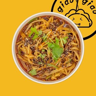 Spaghetti agro piccanti con brodo