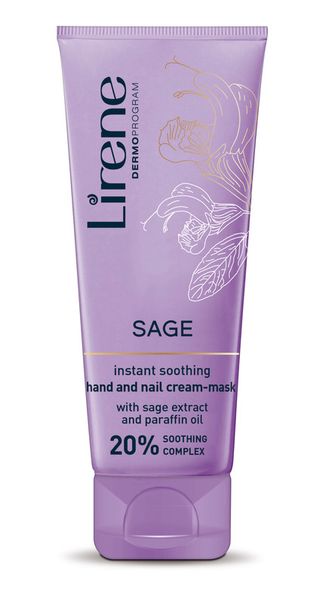 Crema-masca calmanta de maini Lirene, cu extract de salvie, 75ml