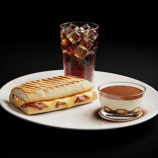 Panini + Refresco + Tiramisú