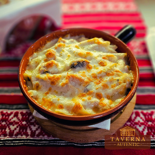 Penne con pollo  (gratinate)