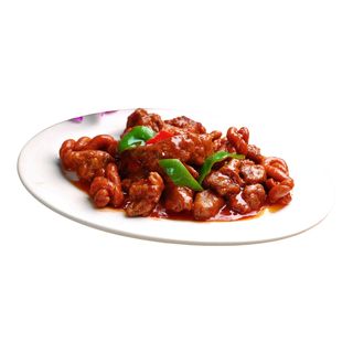 Cerdo con salsa picante