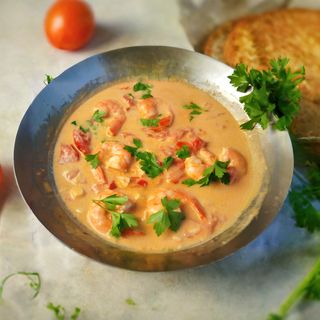 Krewetki koktajlowe w sosie curry