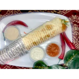 Falafel kebab tortilla rollo special mega